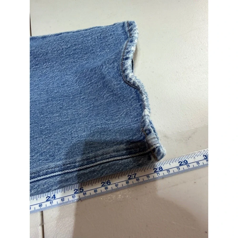 J.Crew Mid-Rise 90s Classic Straight Jeans Womens 31 Blue Pheasant Wash Retro - Picture 9 of 13
